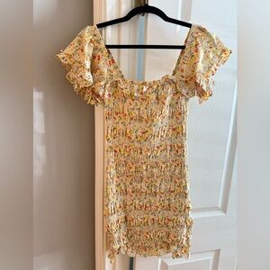 VICI Vonda Cotton Floral Smocked Dress